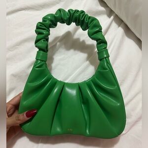 JW PEI Green Ruched Handle Bag